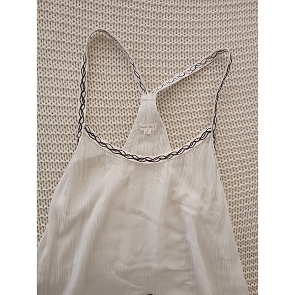 Poupette St Barth Embroidered Mini Dress White Boho Braided Strap Size 0 NWOT - Picture 6 of 10